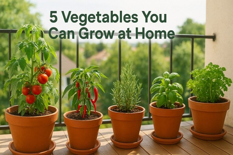 5 Vegetables You Can Easily Grow at Home (Even Without a Backyard)